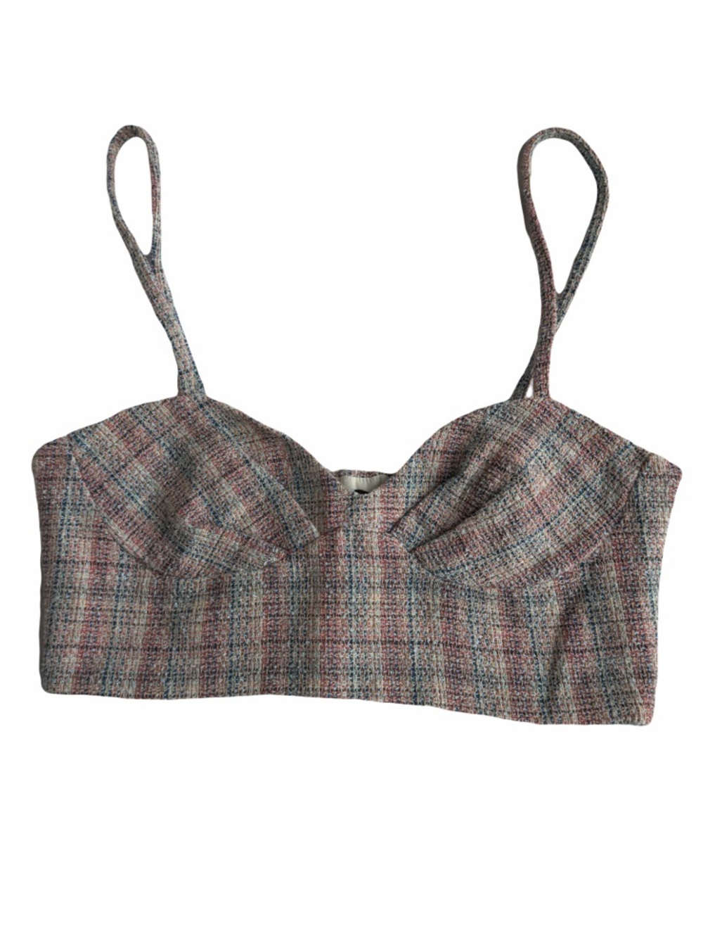 Zara Tweed Bustier Top